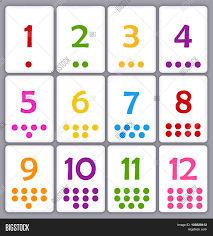 Each flashcard contains a number, and the amount of base ten blocks needed to represent that number. Numbers Flash Card Image Photo Free Trial Bigstock