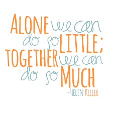 Quote Wall Decor Alone We Can Do So Little Together We Can Do So Much Hellen Keller Http Ets Volunteer Quotes Philanthropy Quotes Cooperation Quotes