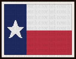 Black And White Texas Flag Texas Flag Afghan C2c Crochet Graph Written Word Chart C2c Crochet Afghan Flag Crochet