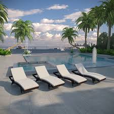 Peer Chaise Outdoor Patio Set Of 4 Outdoor Patio Set Outdoor Living Outdoor Patio