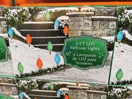 6 ct led pathway lights christmas. Led Faceted Pathway Lights Set Costcochaser