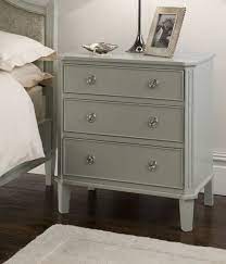 Make prepping your look an even more glamorous occasion with this sleek beautify grey dressing table, the perfect addition to your bedroom furniture. French Grey Painted 3 Drawer Bedside Table Juliettes Interiors Luxury French Furniture Grey Painted Bedside Table Furniture 3 Drawer Bedside Table