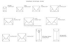 21 best sizes for invites and envelopes images wedding