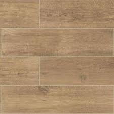 To keep your salvage red wood look tile floors clean, be sure to vacuum up any loose dirt and dust before introducing the mop—otherwise, you may just create a thin film of mud on your beautiful floors. Daltile Meadow Wood Smoky Brown 6 In X 24 In Glazed Porcelain Floor And Wall Tile 15 Sq Ft Case Gw066241pr The Home Depot In 2021 Porcelain Flooring Wood Tile Floors Flooring