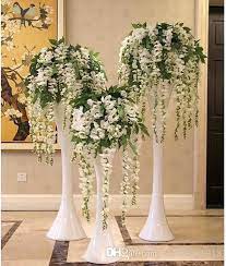 Image Result For White Wisteria Centerpiece Wedding Floral Centerpieces Pink Wedding Decorations Wedding Car Decorations