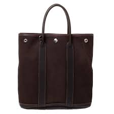 Check spelling or type a new query. Hermes Moka Negonda Leather And Canvas Garden File Pm Bag Hermes Tlc