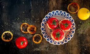 Pomodori Ripieni Con Crema Di Feta E Limoni Caramellati