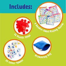Get ideas for your own game cards. Amazon Com Peaceable Kingdom Alphabet Bingo Letter Learning Board Game For Kids Toys Games