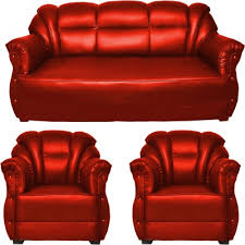 Amazing gallery of interior design and decorating ideas of red sofa in bedrooms, living rooms, decks/patios, pools, girl's rooms by elite interior. 68 Off On Homestock Leatherette 3 1 1 Red Sofa Set Delivery Condition Pre Assembled On Flipkart Paisawapas Com