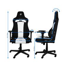 Nitro Concepts E250 Gaming Chair Noir Blanc Chaise Gamer Rue Du Commerce