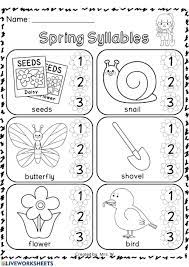 Counting Syllables Interactive Worksheet In 2020 Kindergarten Spring Math Worksheets Spring Math Kindergarten Spring Math Worksheets