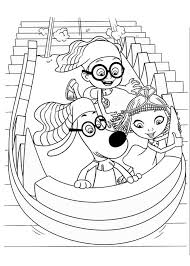 In this beautiful picture are sherman and his classmate penny. Mr Peabody And Sherman 5 Coloring Page Free Printable Coloring Pages For Kids