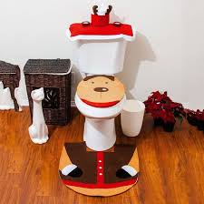 Mayfair ivy elongated molded wood toilet seat in white with easy clean & change™ hinge. Starmo Novelty Christmas Xmas Decoration Reindeer Toilet Seat Cover Rug Tissue Box Cover Bathroom Set Home Kitchen Home Accessories