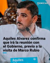 El alcalde de Guayaquil, Aquiles Alvarez, fue la primera autoridad en  confirmar su asistencia a una reunión convocada por la Cancillería de  Ecuador, en el marco de la visita de Marco Rubio,
