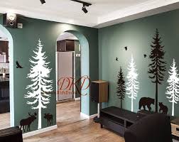 Wall Decal Wall Sticker Pine Tree Decal Set Of 5 Trees With Etsy In 2021 Woodland Nursery Decals Nursery Wall Decals Vinyl Tree Wall Decal • each individual decal can be placed however you want! wall decal wall sticker pine tree decal