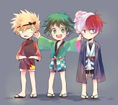 Boku No Hero Academia Katsuki Bakugou Izuku Miydoria Shouto Todoroki Hero My Hero Boku No Hero Academia