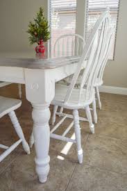 diy grey paint wash dining table
