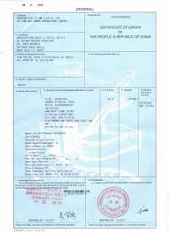 If the country of import or export has a free trade agreement. Certificat Origine Chine Sino Shipping Certificate Of Origin Professional Templates Certificate Templates