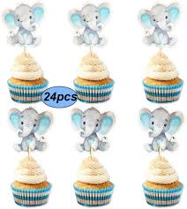 But with so many options for baby registries available these days, there are several ways. Amazon Com Double Sided Blue Baby Elephant Cupcake Toppers Birthday Party Or Baby Shower Food Picks Decor And Party Supplies Set Of 24 Grocery Gourmet Food