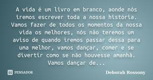 Deborah Rossony Frases Inspiracionais Vamos Dancar Livro Em Branco