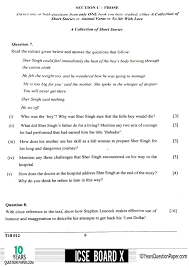 The point of this question is to find detailed and specific points of comparison and contrast example answer: Icse 2018 English Literature Question Paper For Class 10