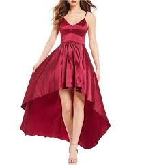 B Darlin Spaghetti Strap Long High Low Dress Dillards Womens Cocktail Dresses Long Sleeve Sequin Dress Cocktail Gowns