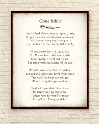 Custom Art Print Art Print Gift Poetry Art Print Bereavement Gift Gone Fishin Poem Sympathy Gift Delmar Pe Art Print Gifts Custom Art Print Book Page Art