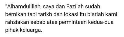 Maybe you would like to learn more about one of these? Foto Rahsiakan Lokasi Tarikh Fitri Haris Akhiri Zaman Duda Kahwin Pengurus Kisah Dunia