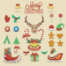 Download Download Vector Cute Christmas Elements Vectorpicker SVG Cut Files