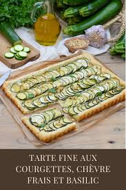 Tarte Fine Aux Courgettes Chevre Frais Et Basilic En 2020 Recettes De Cuisine Recette Recette A Base De Courgette