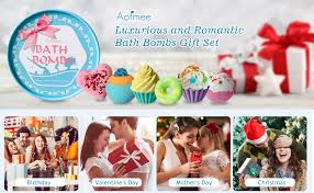 Top 10 best bath bomb gift sets reviews and buying guide in 2021. Amazon Com Aofmee Bath Bombs Gift Set Handmade Bubble And Floating Fizzies Spa Kit Shea And Cocoa Dry Skin Moisturize Birthday Valentines Mothers Day Anniversary Christmas Gifts For Women Mom Her Kids Health