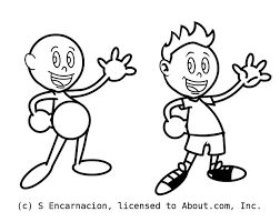 Simple Cartoon Shapes Allow You Draw Any Cute Character Simple Cartoon Characters Funny Cartoons Drawings Cartoon Drawings Of People