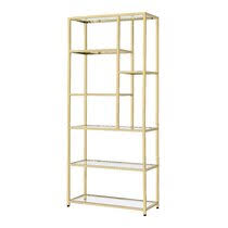 Shop our chrome glass etagere selection from top sellers and makers around the world. Aimee Gold Glass Etagere Wayfair