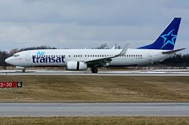 C Ftvf Boeing 737 8hxw Air Transat Leased From Transavaia France Landing At Hamilton Internat Air Transat Boeing 737 Fleet
