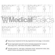 Nursing Brain Sheet Multiple Patient Notebook Nurse And