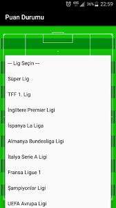 Tüm maçlar i̇ç saha maçları deplasman maçları geniş puan durumu. Puan Durumu For Android Apk Download