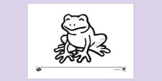 The benefits of coloring for your kid are training hand and eye coordination: Amphibian Colouring Page Primary Resources Teacher Made