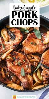 Easy Baked Pork Chops With Apples Recipe Pork And Apple Recipe Pork Chop Dinner Dinner Recipes Easy Quick