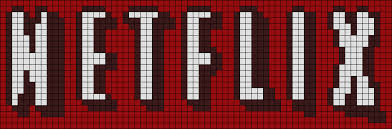 Netflix Logo X Stitch Pixel Art Pattern Alpha Patterns Diy Friendship Bracelets Patterns