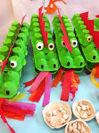 12 Dracs Creatius Per Celebrar Sant Jordi Kinder Basteln Eierkarton Eierkarton Basteln Recycling Basteln