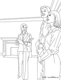 Real Estate Agent With House Buyers Coloring Page Add Some Colors To Create Your Piece Of Art Coloring Pages Home Buying Art Drawings