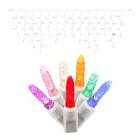 Vickerman M5 Icicle Christmas light set Color: Blue/Red/Pink