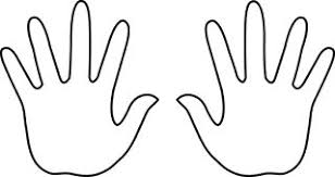 Simply do online coloring for pair of ear coloring pages directly from your gadget, support for ipad. Finger Prints Lesson Hands Can Also Be Used To Count To 10 By 10s To One Hundred Hand Outline Templates Printable Free Template Printable