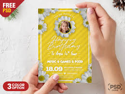 See invitation card design stock video clips. Birthday Card Design Psd Template Psd Zone