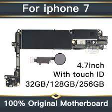 Buy unlocked motherboard for iphone 7 unlock icloud free logic board with touch id a1660 cdma, a1778 mainboard 32g 128g 256g for 109.37 usd in the online . Original Unlocked For Iphone 7 Motherboard With Touch Id Mobile Phone Mainboard With Chips Logic Boards 32gb 128gb 256gb Mobile Phone Antenna Aliexpress