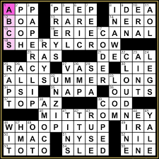 Check spelling or type a new query. Daily Celebrity Crossword Puzzle Solver