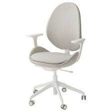 Hattefjall Drehstuhl Mit Armlehnen Gunnared Beige Weiss Ikea Osterreich Drehstuhl Stuhle Armlehnen