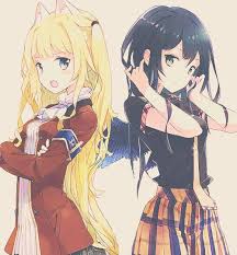 See more ideas about natural blondes, blonde, black and blonde. Black Hair Green Eyes Anime Girl Black Wings Blonde Hair Blue Eyes Cat Ears Anime Girl