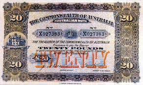 The First Australian Twenty Pound Note - The Right Note