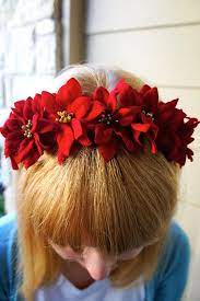 16 Holiday Hair Accessories To Diy Christmas Hair Accessories Christmas Headband Christmas Headband Diy